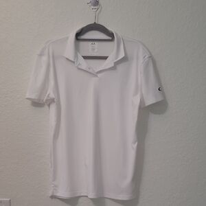 Oakley Womens  White Polo Shirt Size Xl